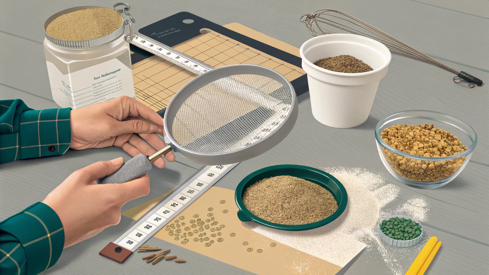 aggregate screen sizing test