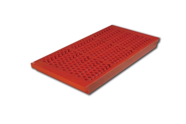 Polyurethane grid anti blocking screen plate